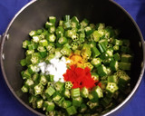 *வெண்டைக்காய் பொடிக் கறி*(vendaikkai podi curry recipe in tamil) ரெசிபி ஸ்டேப் 4 புகைப்படம்