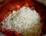 A picture of step 4 of Mushroom Biryani.