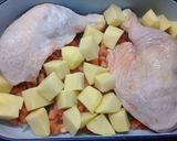 Foto del paso 1 de la receta: Pollo al horno con papas