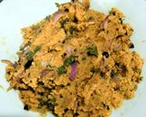 A picture of step 10 of Masoor Dal Bhorta /Bharta (Mashed Red Lentils - Bengali / Bangladeshi style).