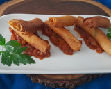 Foto del paso 4 de la receta: Crujiente de langostinos con pisto