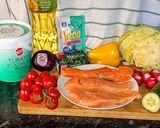 Tacos lazac salátaágyon pirított hagymával - LC recept fázis 1 fotója