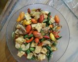 Foto langkah ke 4 dari resep Oseng Tahu campur.