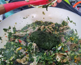 A picture of step 4 of Afang Soup 🍲.