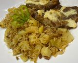 Juhtúrós sült tarja káposztás burgonyával recept fázis 6 fotója