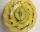 Hình bước làm 4 của món Cheesecake kiwi