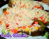 A picture of step 2 of Stuffed Anaheim Peppers ❤️.