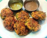 A picture of step 6 of Corn Veggie Tikki.