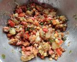 A picture of step 3 of Aloo Kabli.