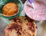 A picture of step 2 of Healthy raita.