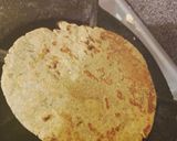 A picture of step 4 of Bajra roti.