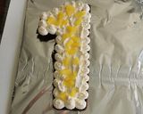 Pas rețetă Tort cifră cu cremă de mascarpone și ananas (gluten free) 5 fotografie