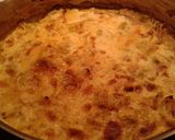 A picture of step 6 of Leeks with chicken in white sauce.