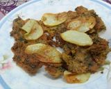A picture of step 1 of Besan Alu Tikki.