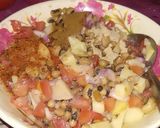 A picture of step 1 of White beans golgappa chaat.