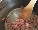 A picture of step 5 of Cauliflower Cheese with Bacon bits.