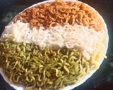 तिरंगा मैगी रेसिपी चरण 7 फोटो