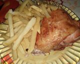 Foto del paso 4 de la receta Pollo al horno con papas fritas