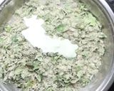 A picture of step 1 of Corn flour dhekra (vada).