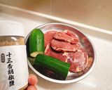 香煎牛排櫛瓜的食譜步驟1照片