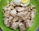 A picture of step 1 of No salt chicken and egg sandwiches.