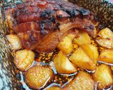 Krumpliágyon sült sertés császárhús recept fázis 13 fotója