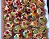 Pas rețetă Mini tarte cu fructe 🥧🥝🍇🍑 5 fotografie