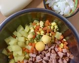 Hình bước làm 3 của món 🥗Russian salad (salad nga) 🥙