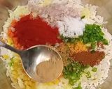 A picture of step 2 of Poha potato cutlet.
