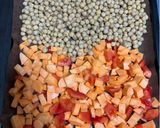 A picture of step 2 of Tahini-Drizzled Roasted Veggies.