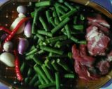 Foto langkah ke 1 dari resep Tumis Kacang Panjang Daging Sapi (#pr_kacangpanjang).
