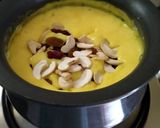 A picture of step 11 of Gulab Jamun with kesar Rabri.