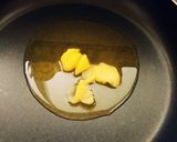 A picture of step 3 of Moong Dal Halwa.