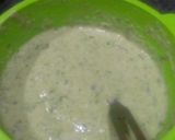 A picture of step 4 of Spinach dosa bites.