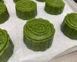 脆皮抹茶紅豆月餅的食譜步驟13照片