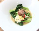 A picture of step 5 of Somen Noodle Soup With Bacon.