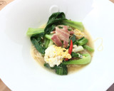 A picture of step 5 of Somen Noodle Soup With Bacon.