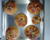 Foto langkah ke 9 dari resep Chicken Korean garlic cheese bread.