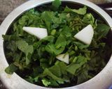 A picture of step 1 of Mixed Saag Filled Cheezy Makka Tarts.