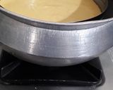 A picture of step 3 of Khaman dhokla.