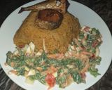 A picture of step 5 of Jollof rice.