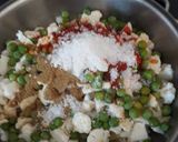 A picture of step 3 of Cauliflower sabji.