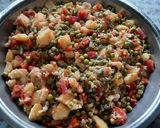 A picture of step 2 of Winter vegetables Mumbai style spicy masala pav bhaji.