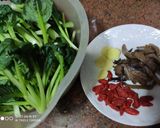 A picture of step 1 of Stir fry green vegetable.