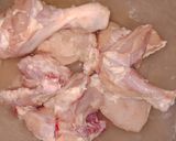 A picture of step 1 of White chicken karahi.