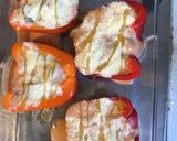 Une image de l'étape 7 de Poivrons bicolores farcis au flan de légumes et parmesan.