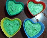 A picture of step 3 of Coriander Steamed Rice Cakes (Tiffin recipe).