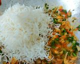A picture of step 3 of Mexican fried rice.