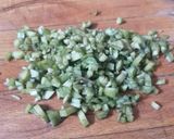 A picture of step 2 of Artichoke Frittata Wedges on a Bed of Artichokes.