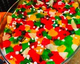 A picture of step 1 of Rainbow delight 🌈.
